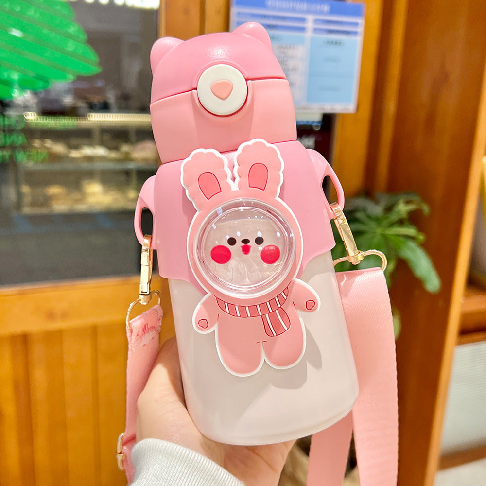 Children's Thermos Mug Stainless Steel Straw