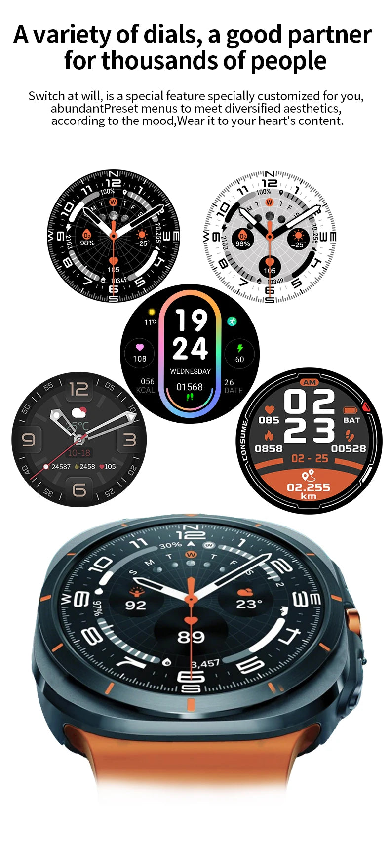 2025 New Smartwatch GT7 Ultra 1.52-inch AMOLED HD Display Bluetooth  Men Women Watch Gift
