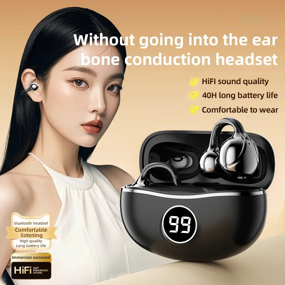 Wireless Headphones Fone Bluetooth Headset With Mic Handsfree Noise Canceling Earphones