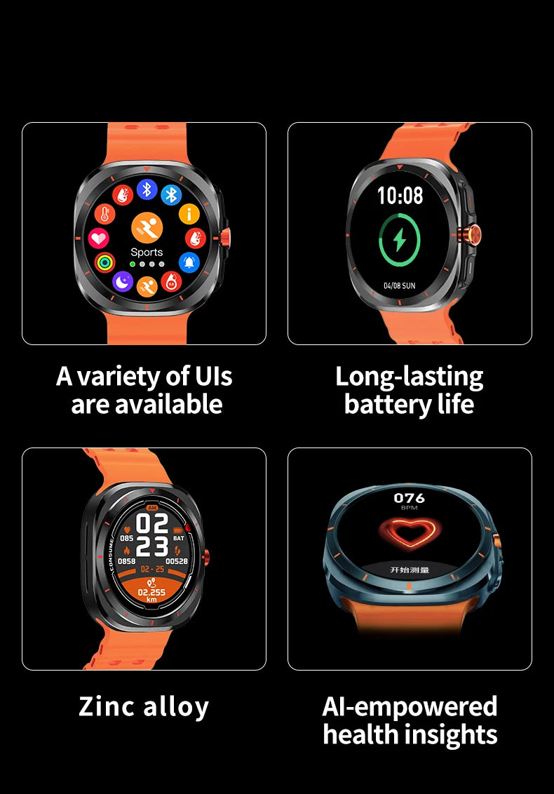 2025 New Smartwatch GT7 Ultra 1.52-inch AMOLED HD Display Bluetooth  Men Women Watch Gift