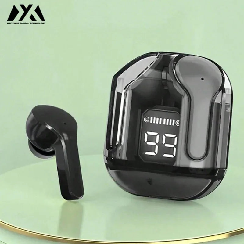 Air31 Wireless headphones with LED power display function crystal-type earphones