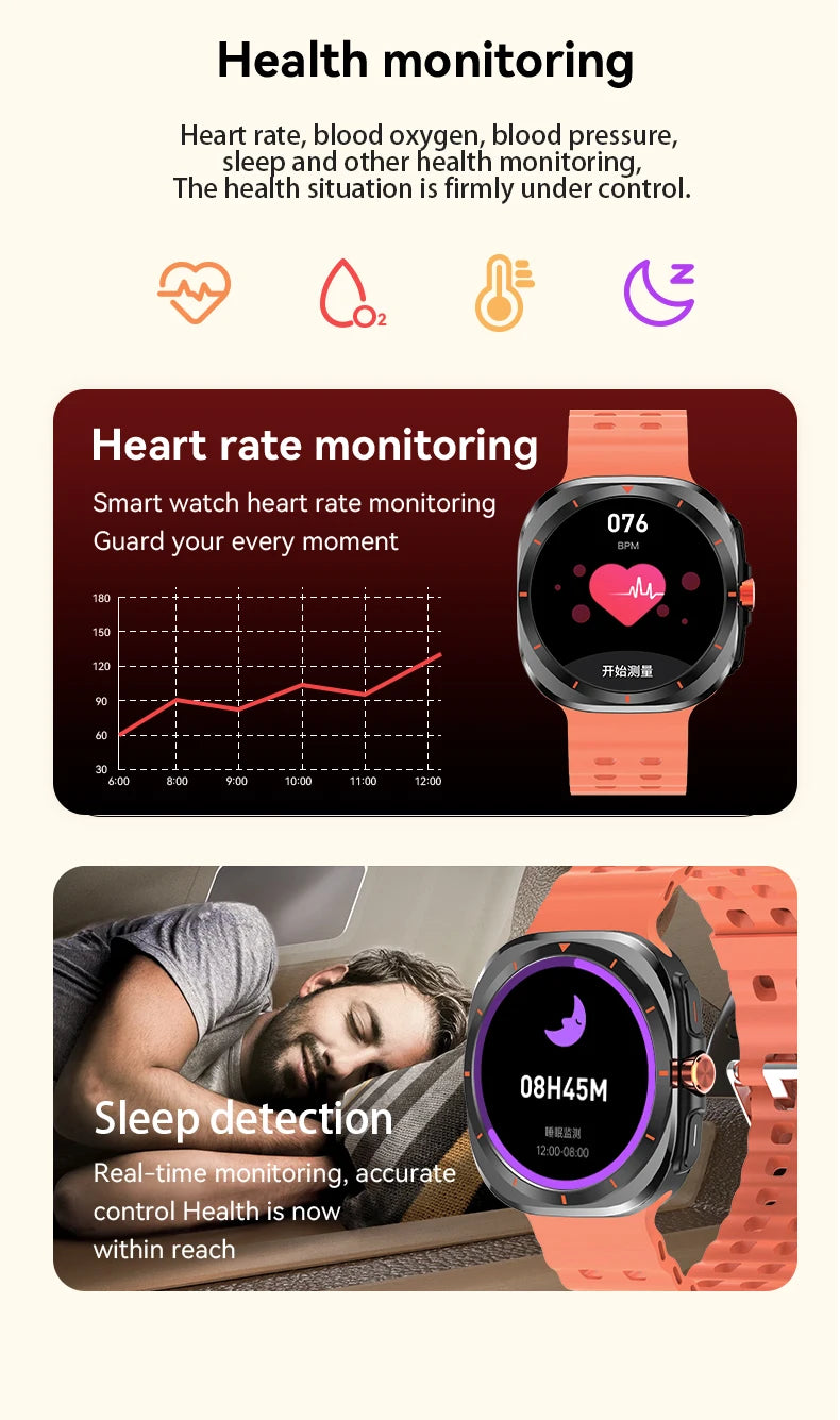 2025 New Smartwatch GT7 Ultra 1.52-inch AMOLED HD Display Bluetooth  Men Women Watch Gift