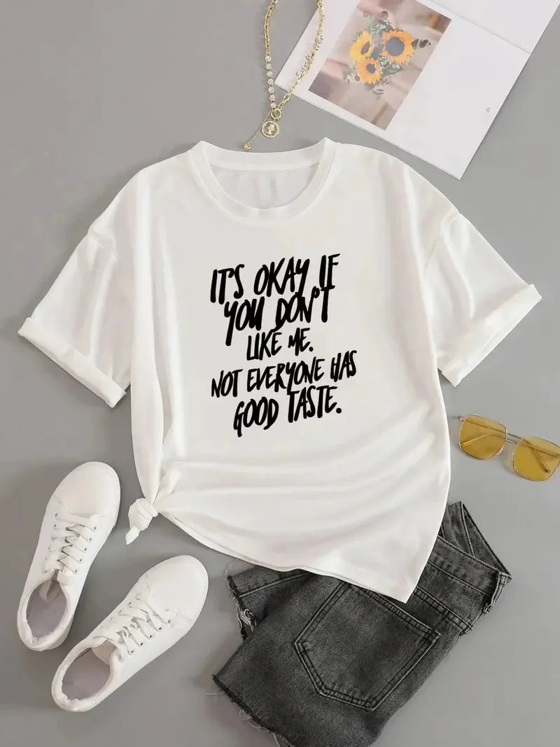 Loose Short-sleeved Summer T-shirt, Women's Clothing Graphic T Shirts