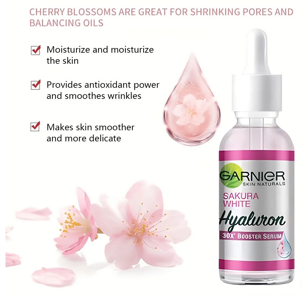 30ml Garnier Whitening Essence Removes Acne Marks Facial Repair Serum Shrinks Pores Moisturizes Essence