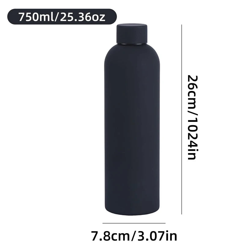 500/750ML Small Mouth Thermos Cup, Outdoor Stainless Steel Bottle,  Thickened Double Water Cup