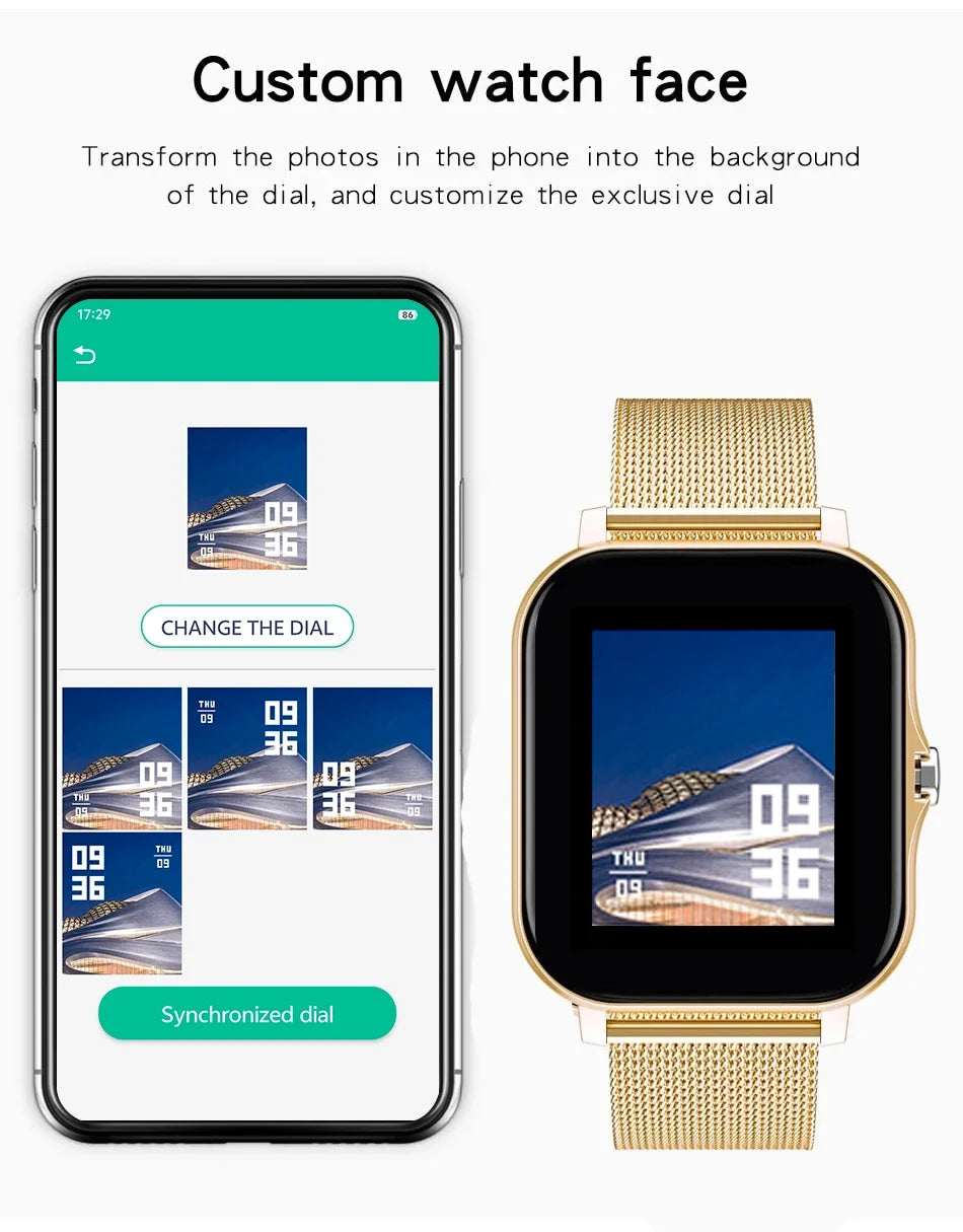 New Smart Watch Android IOS Phone 1.44 Inch Color Screen Bluetooth Call