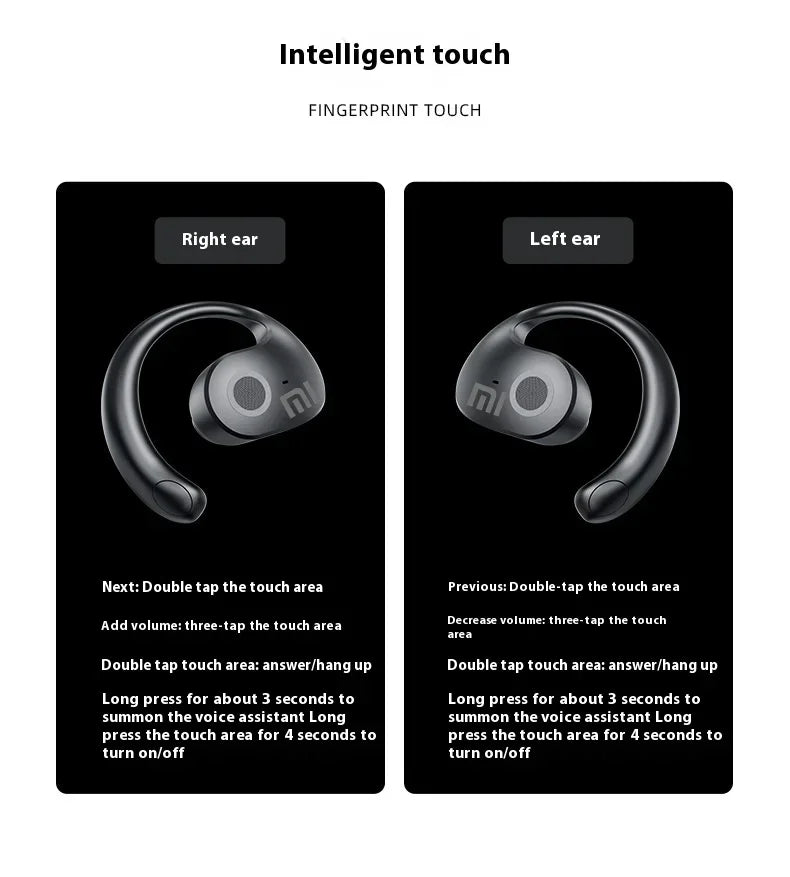 Xiaomi HD Voice Wireless 5.3 Inch Headphones with Bass Stereo Smart Noise Cancelling Headphones for Running and Sports