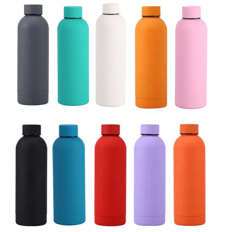 500/750ML Small Mouth Thermos Cup, Outdoor Stainless Steel Bottle,  Thickened Double Water Cup
