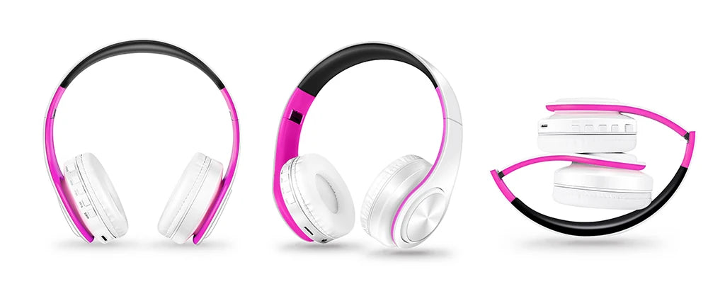 Men Gift Gold Wireless Headphones Bluetooth Earphone Stereo Headset with Build-in MIC