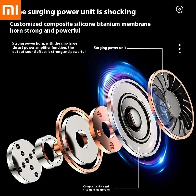 Xiaomi HD Voice Wireless 5.3 Inch Headphones with Bass Stereo Smart Noise Cancelling Headphones for Running and Sports