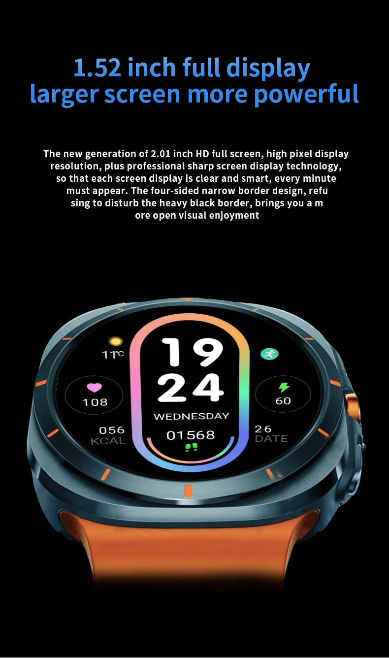 2025 New Smartwatch GT7 Ultra 1.52-inch AMOLED HD Display Bluetooth  Men Women Watch Gift