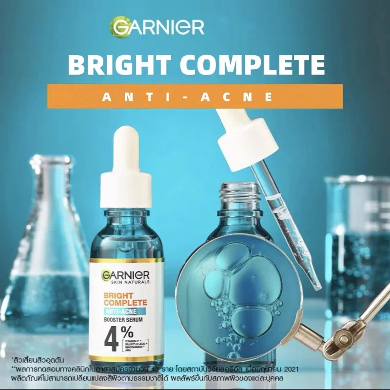 30ml Garnier Whitening Essence Removes Acne Marks Facial Repair Serum Shrinks Pores Moisturizes Essence