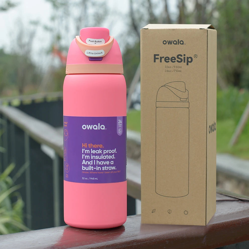 Owala Insulated Stainless Steel Water Bottle with Straw, BPA-Free Sports Water Bottle
