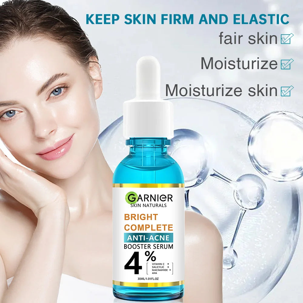 30ml Garnier Whitening Essence Removes Acne Marks Facial Repair Serum Shrinks Pores Moisturizes Essence