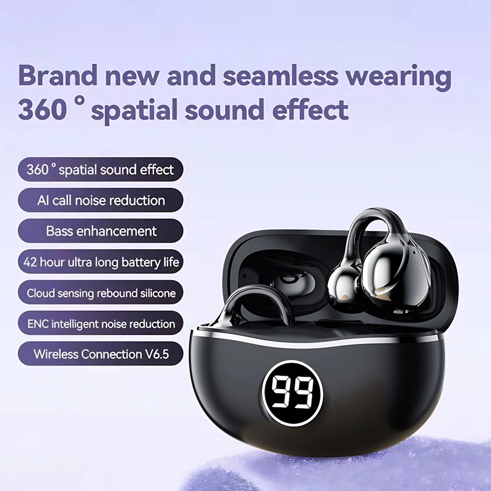 Wireless Headphones Fone Bluetooth Headset With Mic Handsfree Noise Canceling Earphones