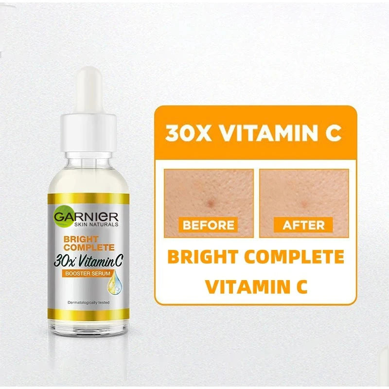 30ml Garnier Whitening Essence Removes Acne Marks Facial Repair Serum Shrinks Pores Moisturizes Essence