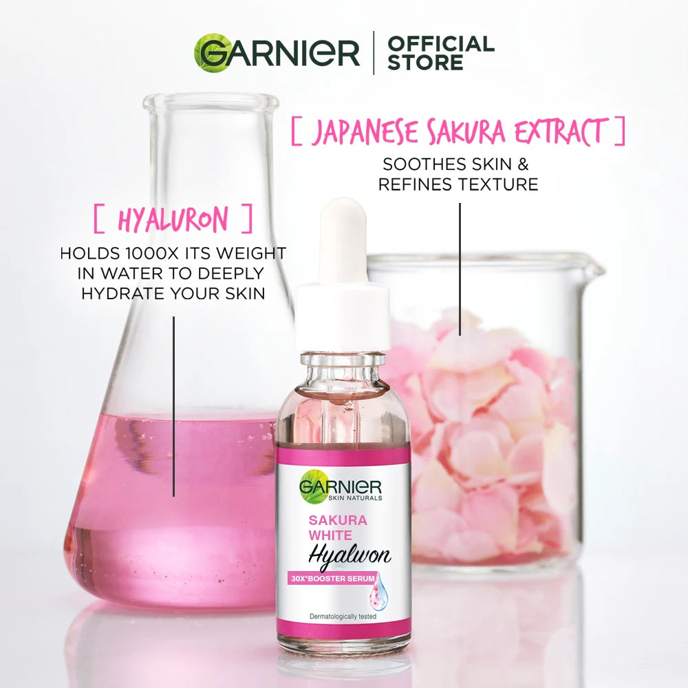30ml Garnier Whitening Essence Removes Acne Marks Facial Repair Serum Shrinks Pores Moisturizes Essence