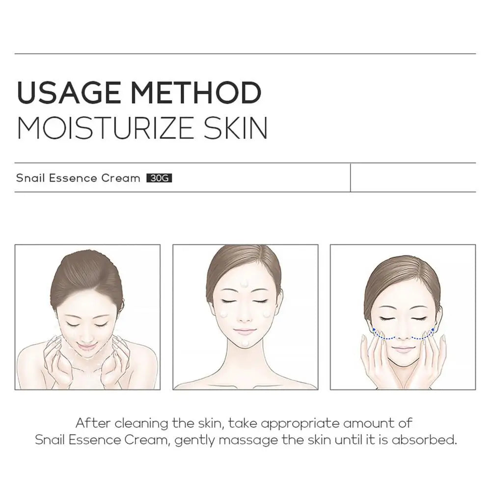 Women Facial Snail Essence Cream Care Cream Shrinking Pores Moisturizing Cream Skin Whitening Cream Anti Aging Face Cream