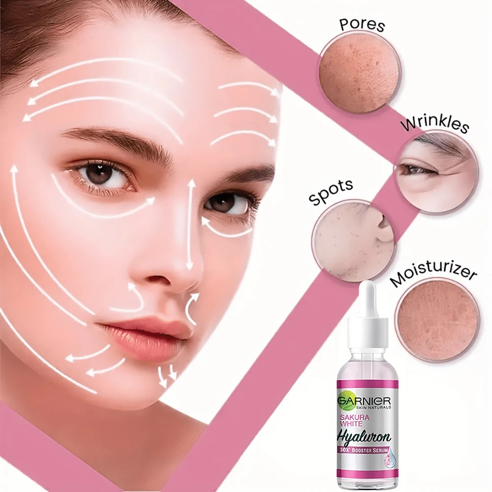 30ml Garnier Whitening Essence Removes Acne Marks Facial Repair Serum Shrinks Pores Moisturizes Essence