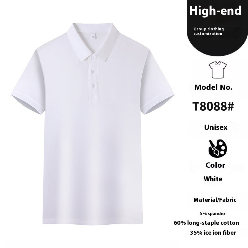 Summer Polo Work Lapel T-shirt