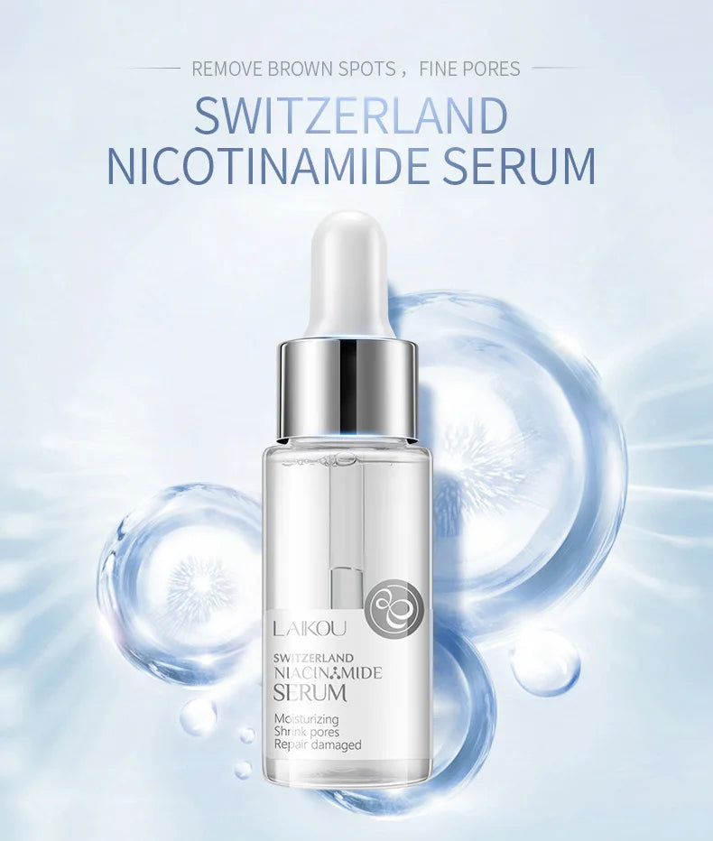 LAIKOU Serum Japan Sakura Essence Moisturizing Hyaluronic Acid Pure 24K Gold Brightening  Vitamin C  Face Serum Care Skin