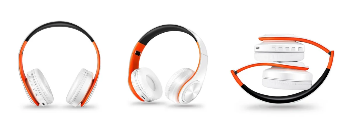 Men Gift Gold Wireless Headphones Bluetooth Earphone Stereo Headset with Build-in MIC