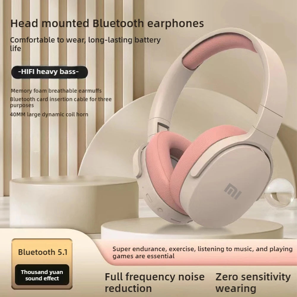 Xiaomi Wireless Bluetooth Headphones Over Ear HiFi Stereo Foldable Lightweight Headset