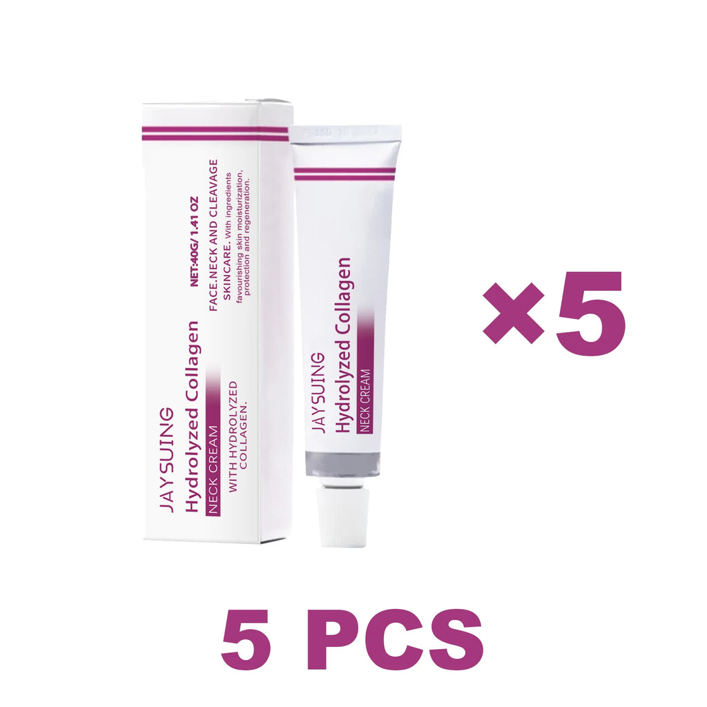 Hydrolyzed Collagen Neck Cream Anti Aging Lifting Firming Lightening Lines Nourish Eliminate Double Chin Face Skin Car