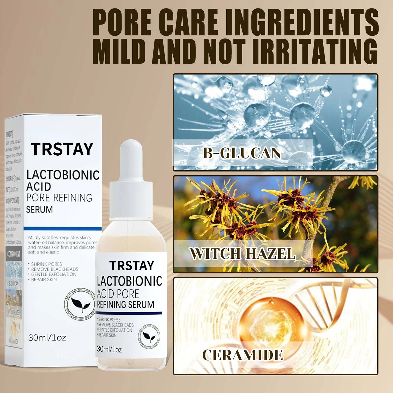 Serums Facial Lactobionic Acid Skin Care Face Serums Reduce Wrinkles Fine Eye Essence Firming Lifting