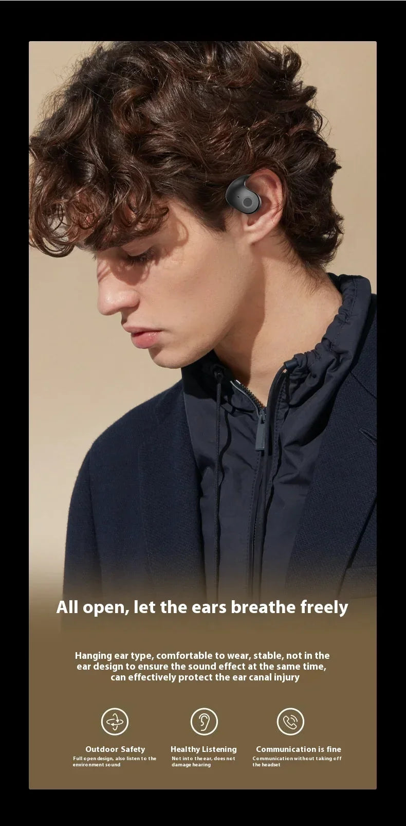 Xiaomi HD Voice Wireless 5.3 Inch Headphones with Bass Stereo Smart Noise Cancelling Headphones for Running and Sports