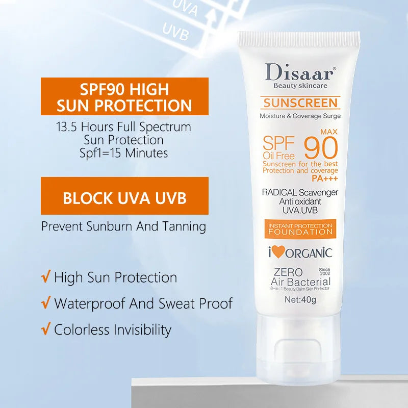 High SPF Facial Body Sunscreen Sun Cream Sunblock Skin Moisturizer Nourishing UV Protective Cream Anti Sun Face Protection Cream