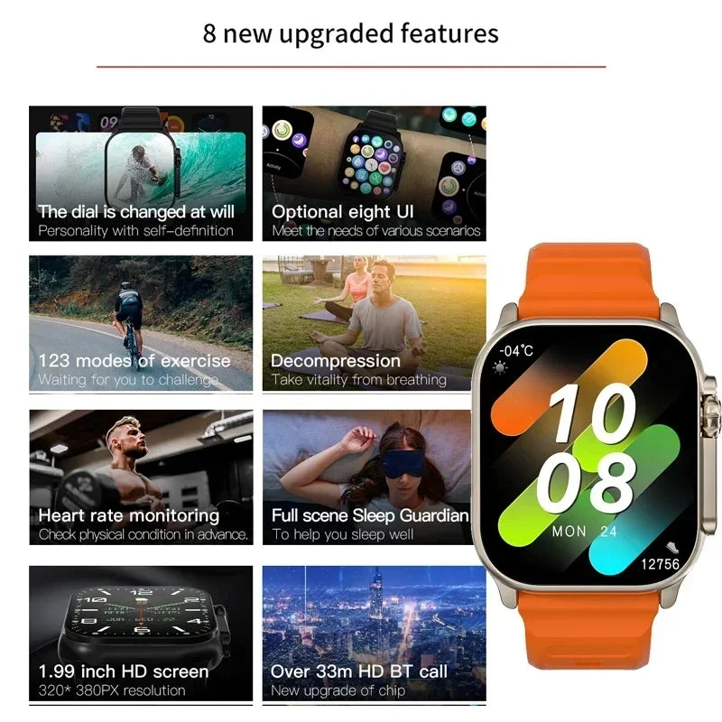 Wholesale T900 Ultra Smart Watch Men 9 AMOLED Screen