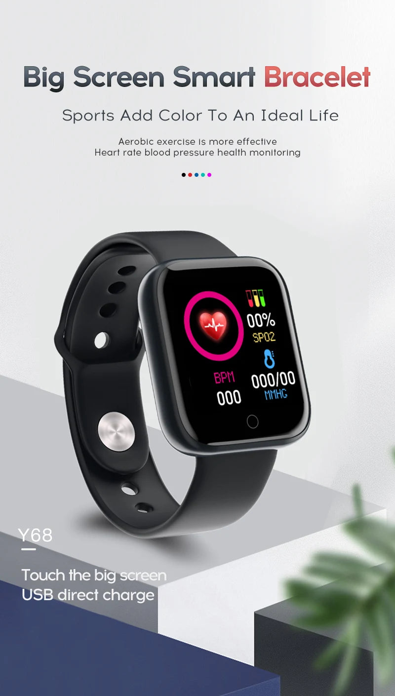 Multifunctional Smart Watch D20 Rechargeable Bluetooth Connected Phone