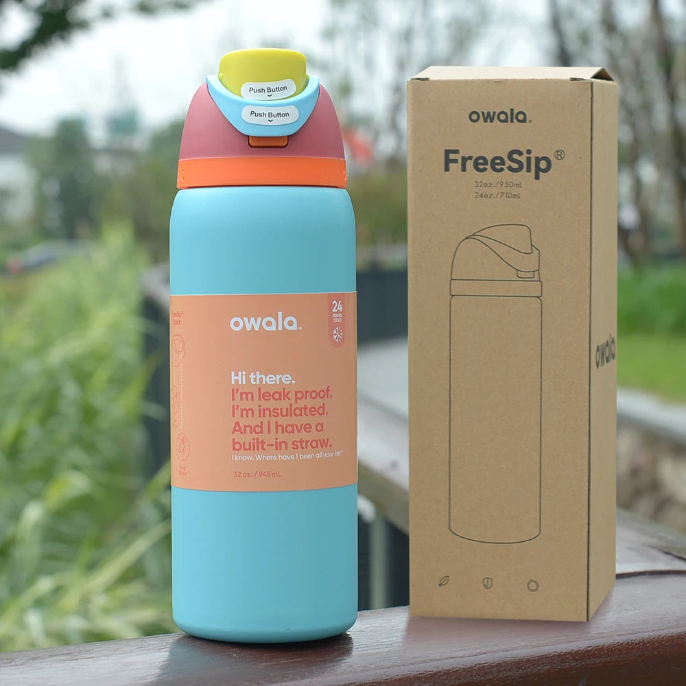 Owala Insulated Stainless Steel Water Bottle with Straw, BPA-Free Sports Water Bottle