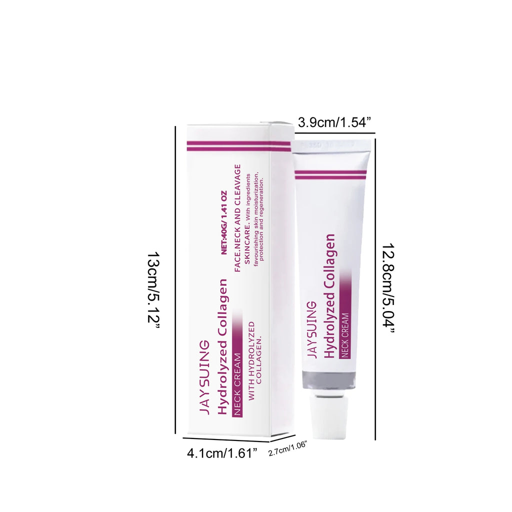 Hydrolyzed Collagen Neck Cream Anti Aging Lifting Firming Lightening Lines Nourish Eliminate Double Chin Face Skin Car