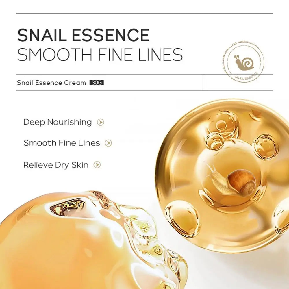 Women Facial Snail Essence Cream Care Cream Shrinking Pores Moisturizing Cream Skin Whitening Cream Anti Aging Face Cream