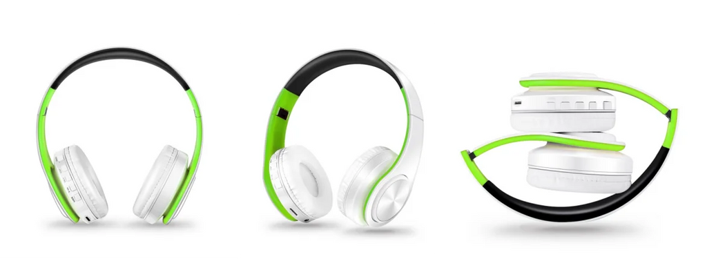 Men Gift Gold Wireless Headphones Bluetooth Earphone Stereo Headset with Build-in MIC