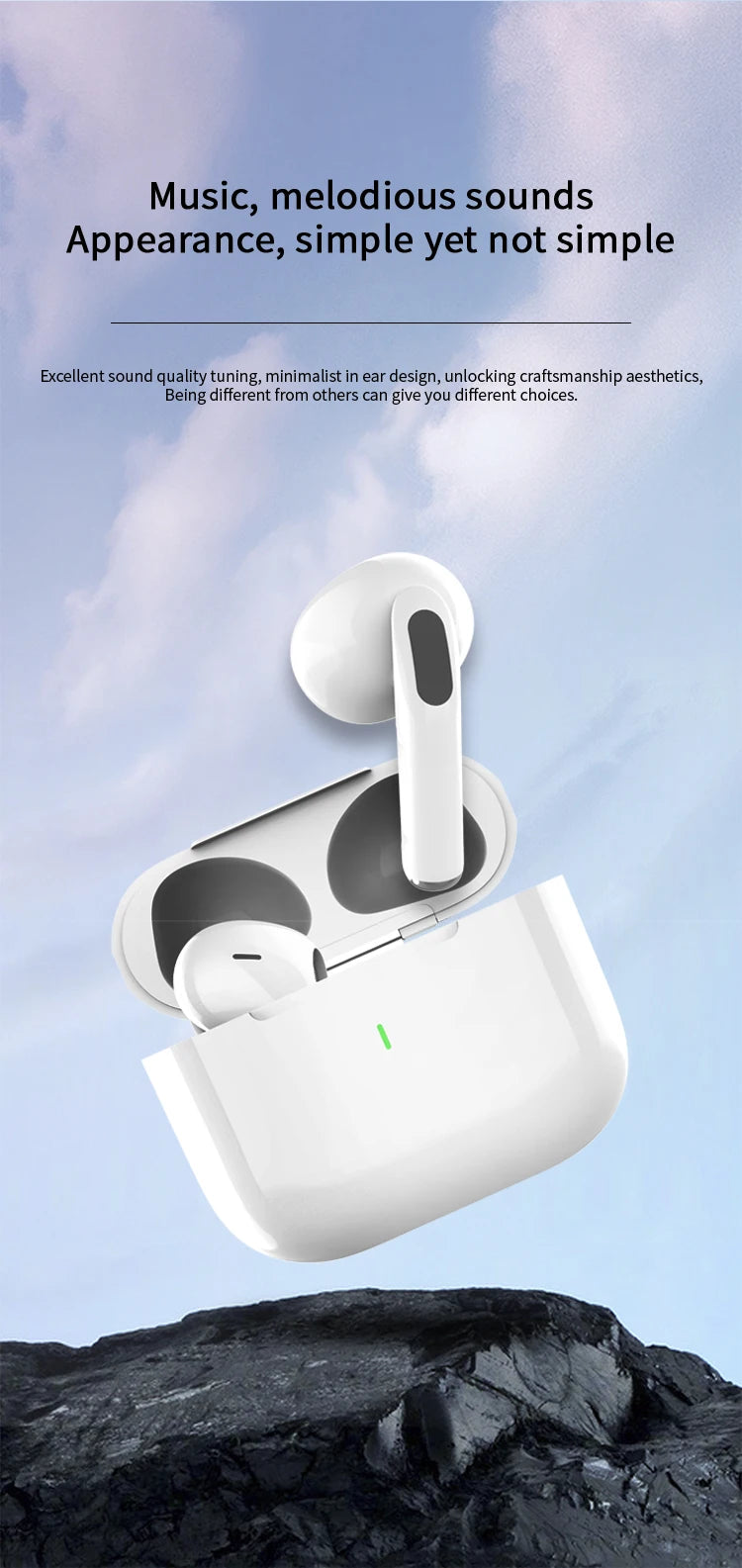 New Air Pro True Wireless Bluetooth Earphones Headphones Noise Reduction Earbuds for IPhone Android