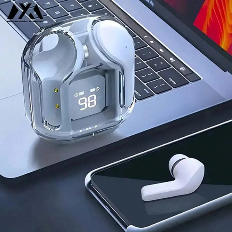 Air31 Wireless headphones with LED power display function crystal-type earphones