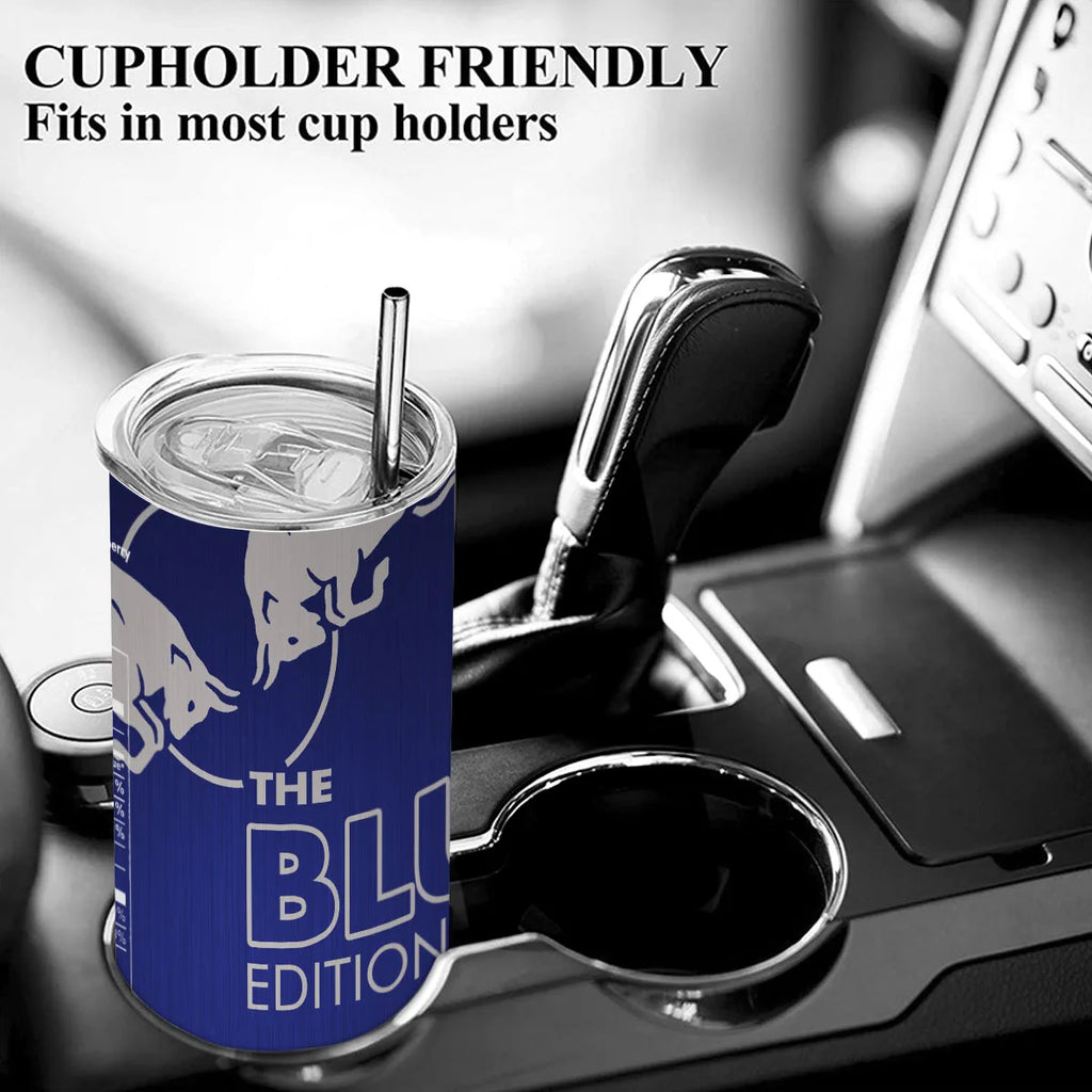 Energy Drink Tumbler with Stainless Steel Straw, 20 oz