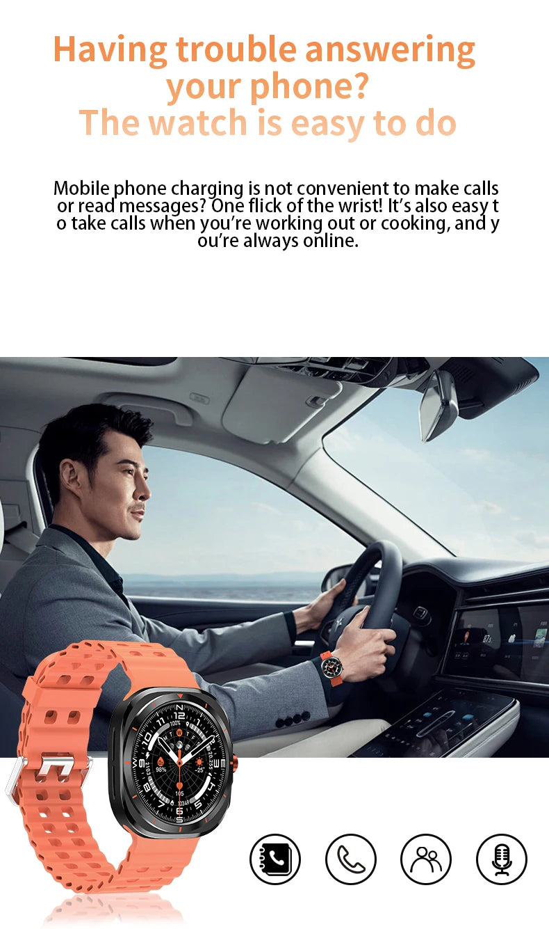 2025 New Smartwatch GT7 Ultra 1.52-inch AMOLED HD Display Bluetooth  Men Women Watch Gift