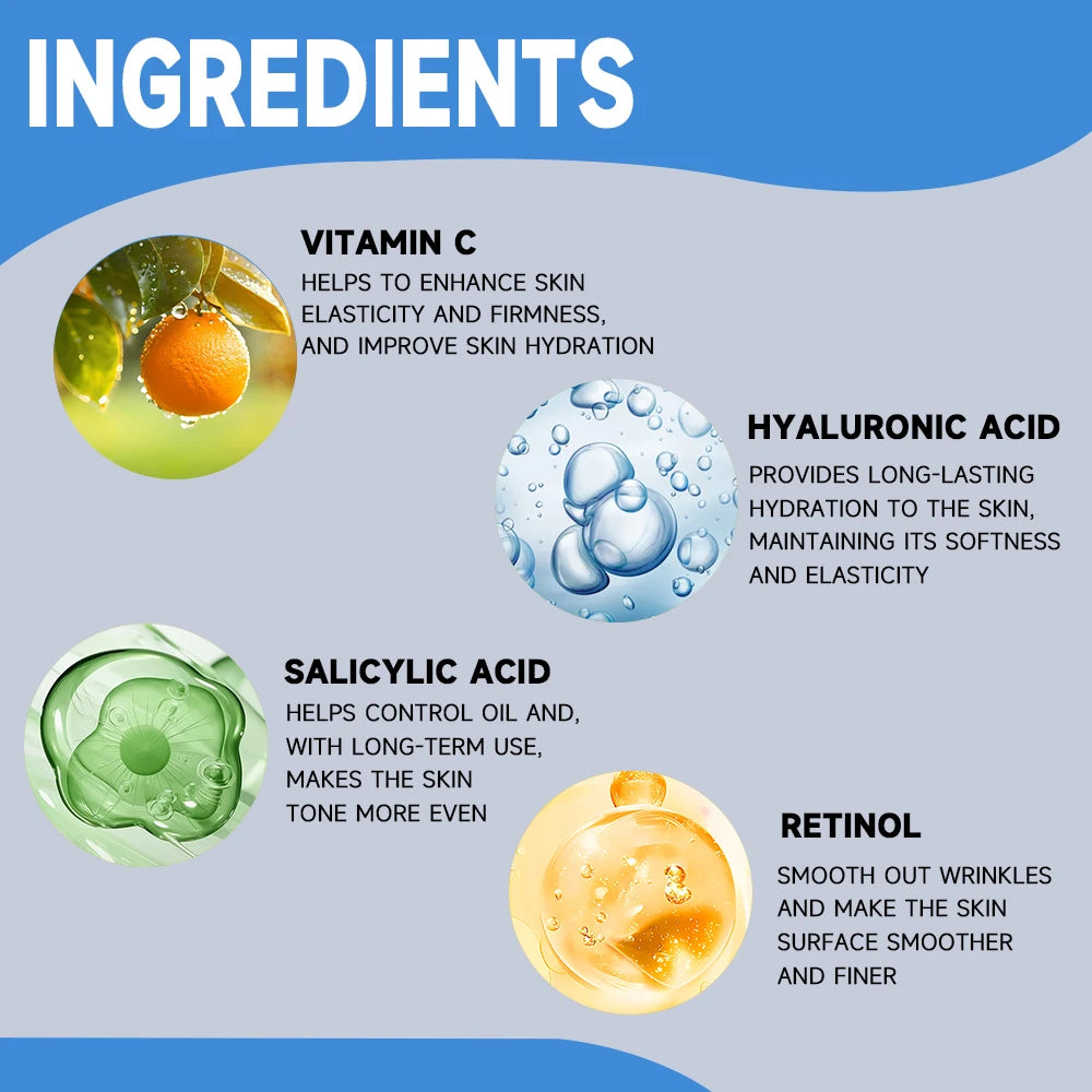 Hyaluronic Acid Serum for Skin 100% Pure Anti Aging Serum Intense Hydration Firming Fine Lines Lighten