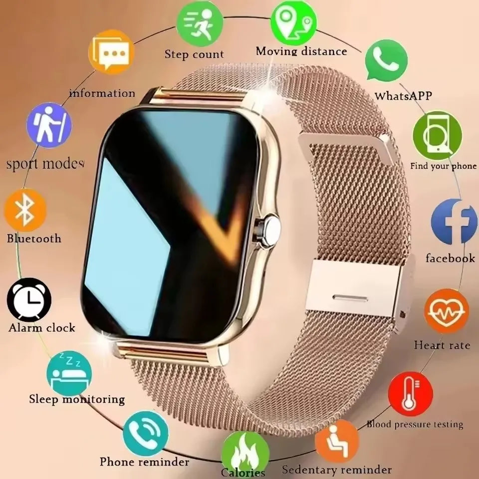 New Smart Watch Android IOS Phone 1.44 Inch Color Screen Bluetooth Call