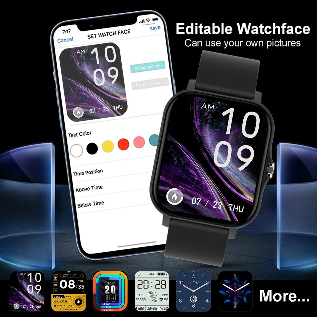 Waterproof Smart Watch with Message iPhone Android