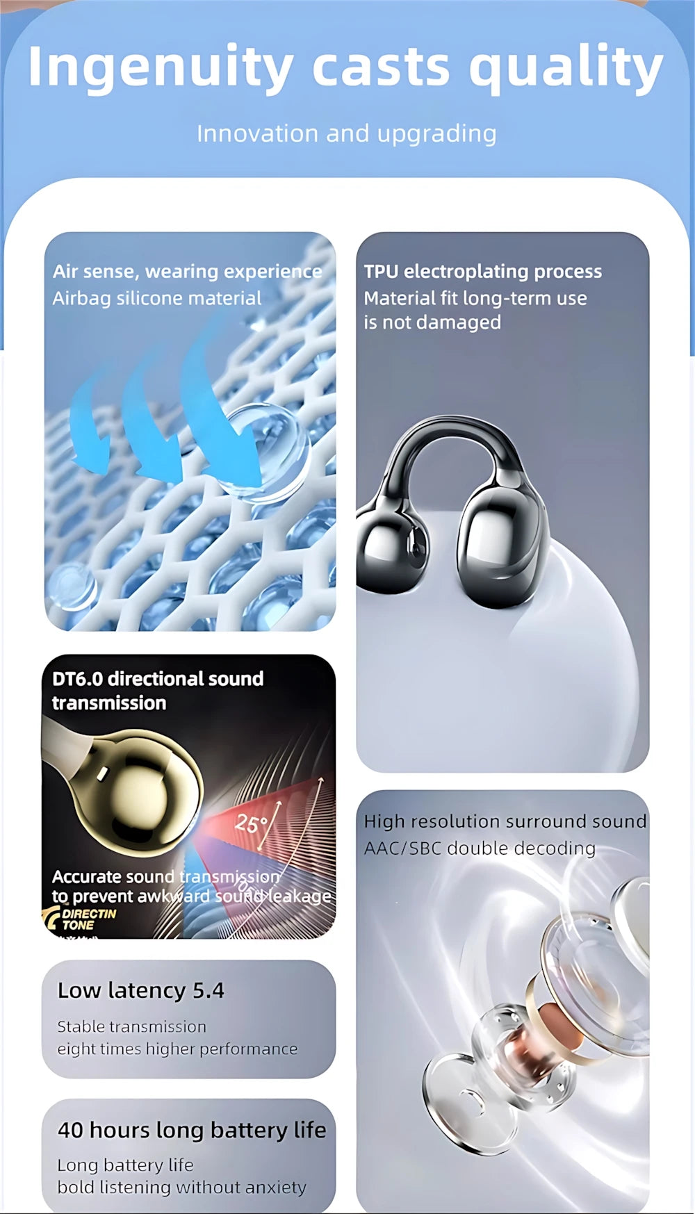 Wireless Headphones Fone Bluetooth Headset With Mic Handsfree Noise Canceling Earphones