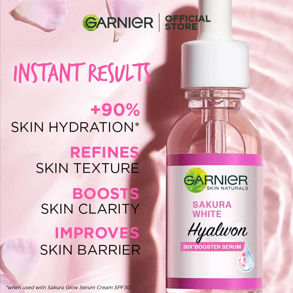 30ml Garnier Whitening Essence Removes Acne Marks Facial Repair Serum Shrinks Pores Moisturizes Essence