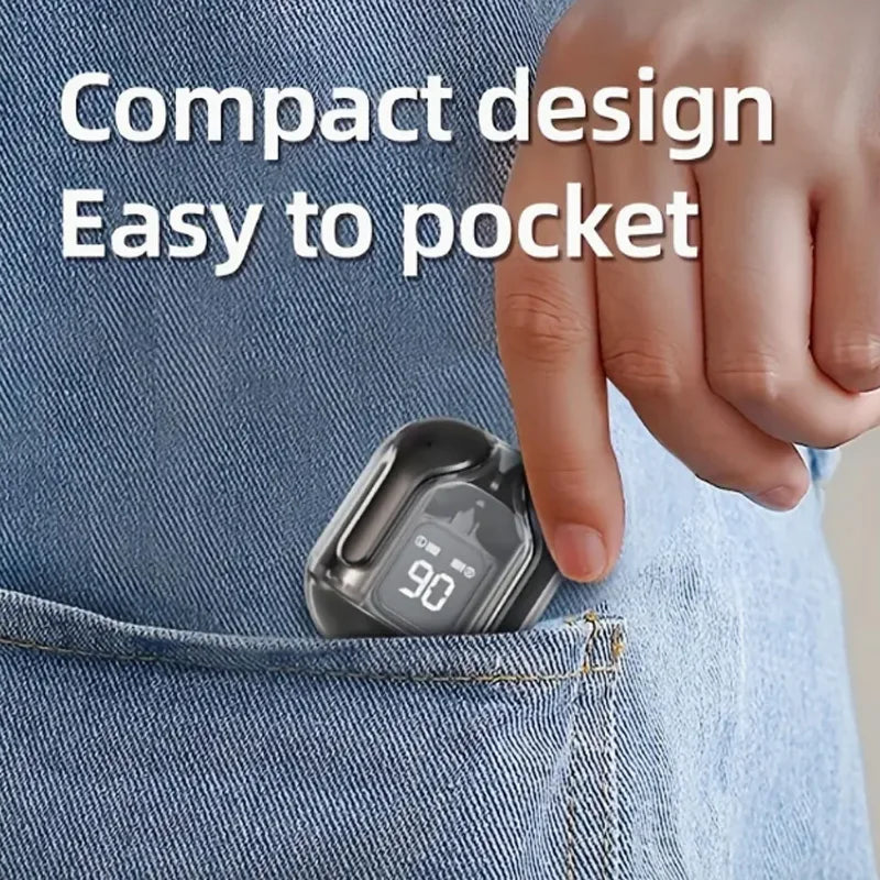 Air31 Wireless headphones with LED power display function crystal-type earphones