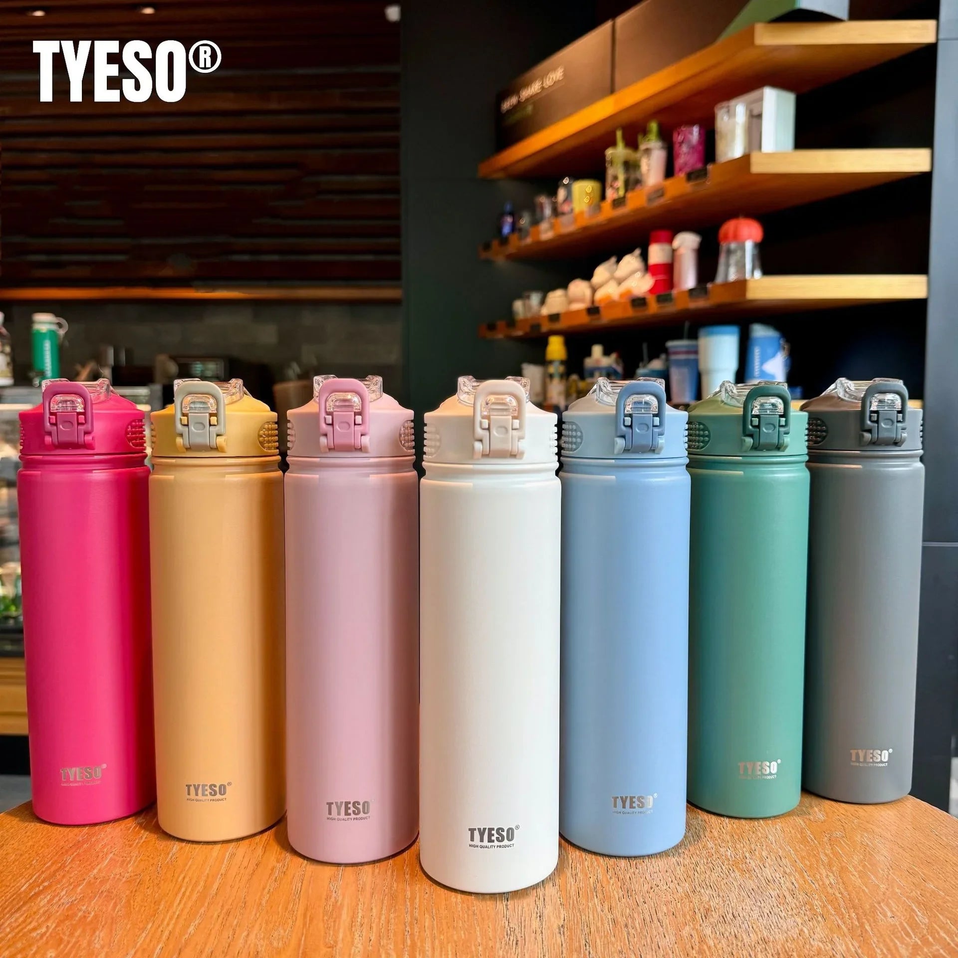 600/750ML Thermos Bottle With Straw Stainless Steel Car Thermal Cup Sports Water Bottles Keeps Cold and Heat Thermal Mug