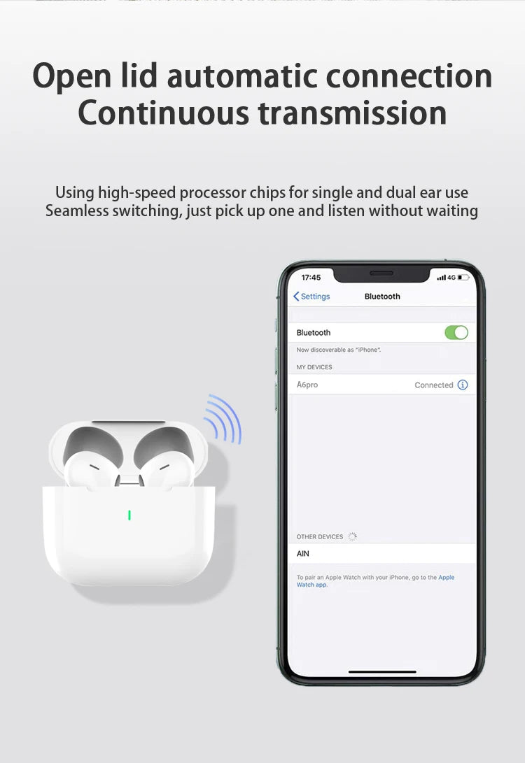 New Air Pro True Wireless Bluetooth Earphones Headphones Noise Reduction Earbuds for IPhone Android