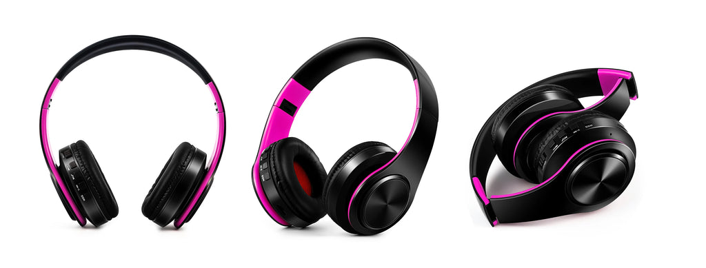 Men Gift Gold Wireless Headphones Bluetooth Earphone Stereo Headset with Build-in MIC